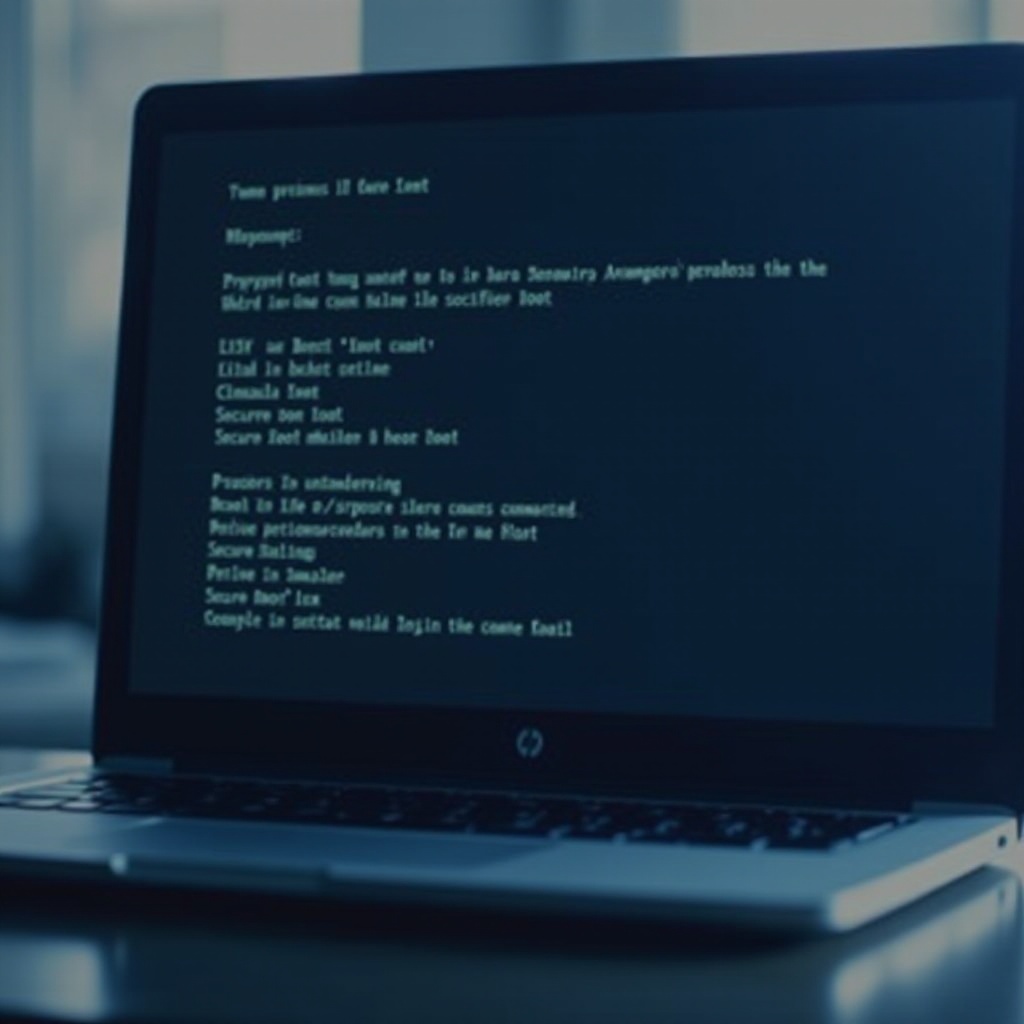 why is my secure boot locked hp laptop